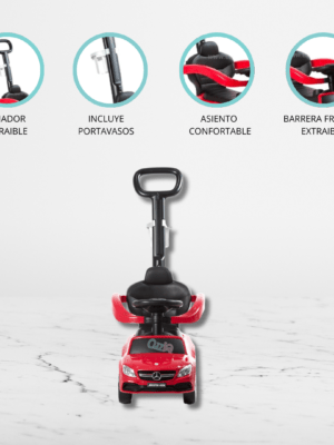 Correpasillo empujador 3 en 1 «BUGGY» Red