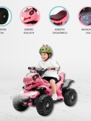 Cuatrimoto a Batería para Niños «BUGUE» Pink
