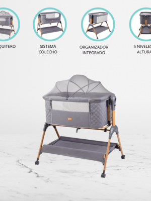 Cuna colecho para Bebé «MURCIA» Gris Lobo