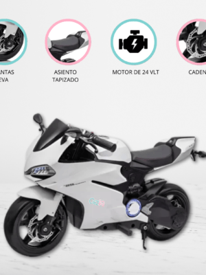 Moto a batería para niños «DUCATI» White