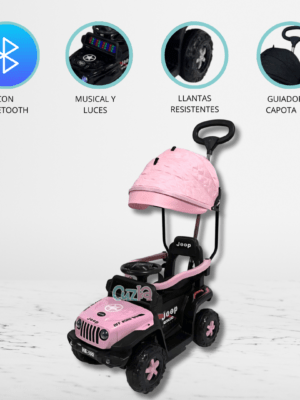Correpasillo a batería para Niño «WRANGLER» Pink