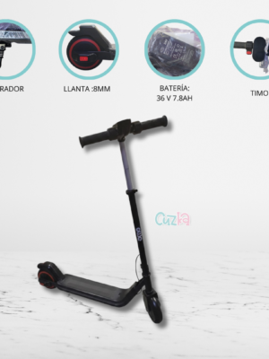 Scooter Eléctrico para Niños «URBANO» 36 Vlt Black
