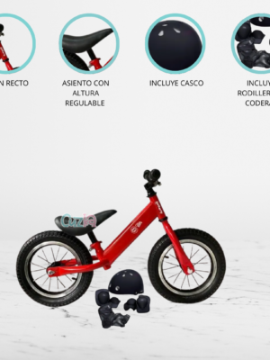 Bicicleta de Equilibrio con Accesorios «BALANCE PRO» Red