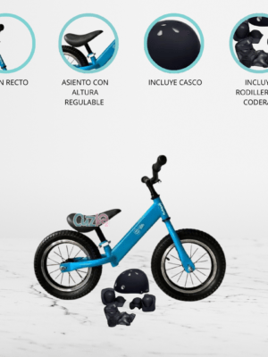 Bicicleta de Equilibrio con Accesorios «BALANCE PRO» Blue