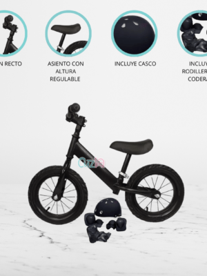 Bicicleta de Equilibrio con Accesorios «BALANCE PRO» Black