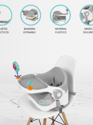 Silla de Comer Adaptable «BOOSTER» Gray