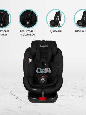 Silla de Auto para Bebé C/Isofix «MONTREAL» Black