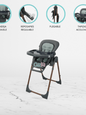 Silla de Comer para Bebés «MALMO CON PAD» Verde Seco