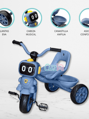 Triciclo Chavo para niños «ROBOT» Blue