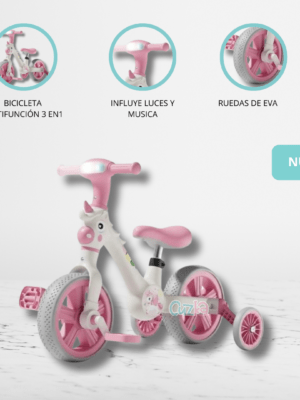 Bicicleta de Balance para Niños «UNICORNIO» Pink