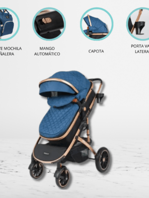 Coche Deportivo Moisés para Bebé «MONACO» Blue