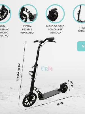 Scooter Plegable para Niños «BIG WHEEL» Black