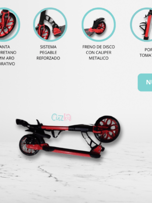 Scooter Plegable para Niños «BIG WHEEL» Red