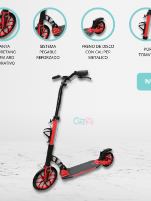 Scooter Plegable para Niños «BIG WHEEL» Red