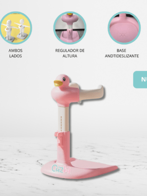 Soporte de Baño para Bebés «PATITO» PINK