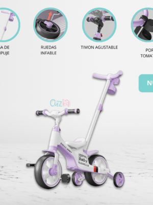 Bicicleta Guía 3 en 1 para Niños «CYCLO GUÍA» Purple