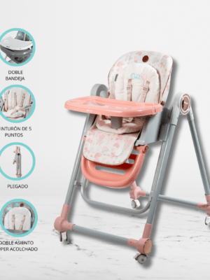 Silla de Comer Mecedora «GRAVY» pink