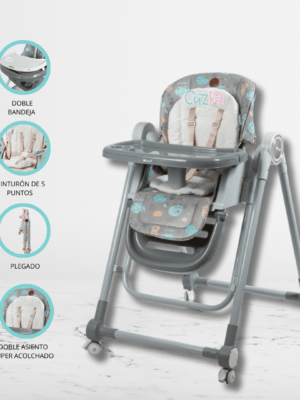 Silla de Comer Mecedora «GRAVY» Grey