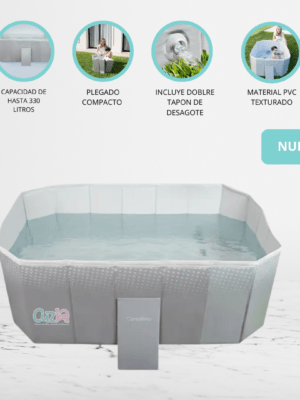 Piscina Plegable para Niños «CARIBE» Gray