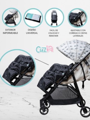 Cubrepies Impermeable para Coche «COVER» Black