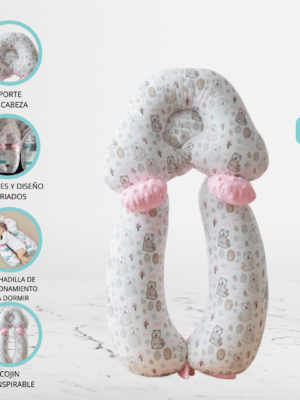Almohada Antivuelco para Bebé «ROULE» Pink