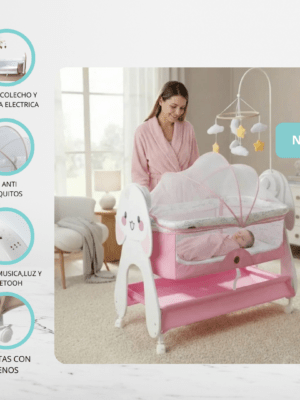 Cuna Colecho Mecedora «SEREN» Pink