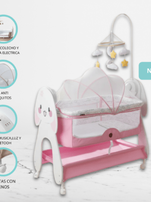 Cuna Colecho Mecedora «SEREN» Pink