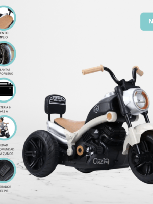 Moto a Batería para Niños «CHOPPER» Beige