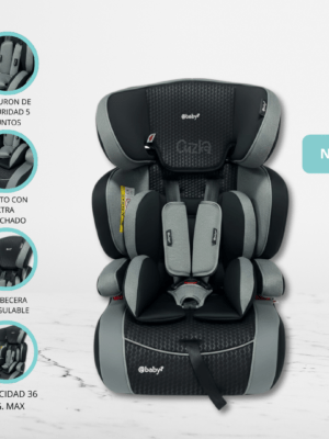 Silla de Auto Desmontable «SAGE» Gray