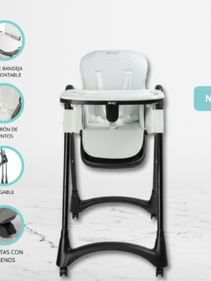 Silla de Comer Graduable «LEIA» White
