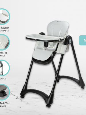 Silla de Comer Graduable «LEIA» White