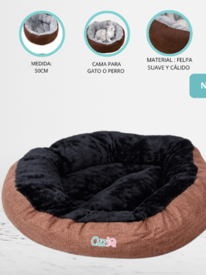 Cama para Mascotas «KIMBA» Brown/Black