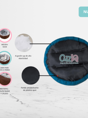 Cama para Mascotas «KIMBA» Brown/Gray