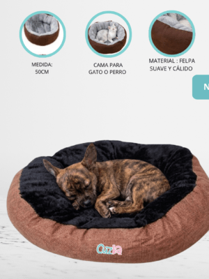 Cama para Mascotas «KIMBA» Brown/Black