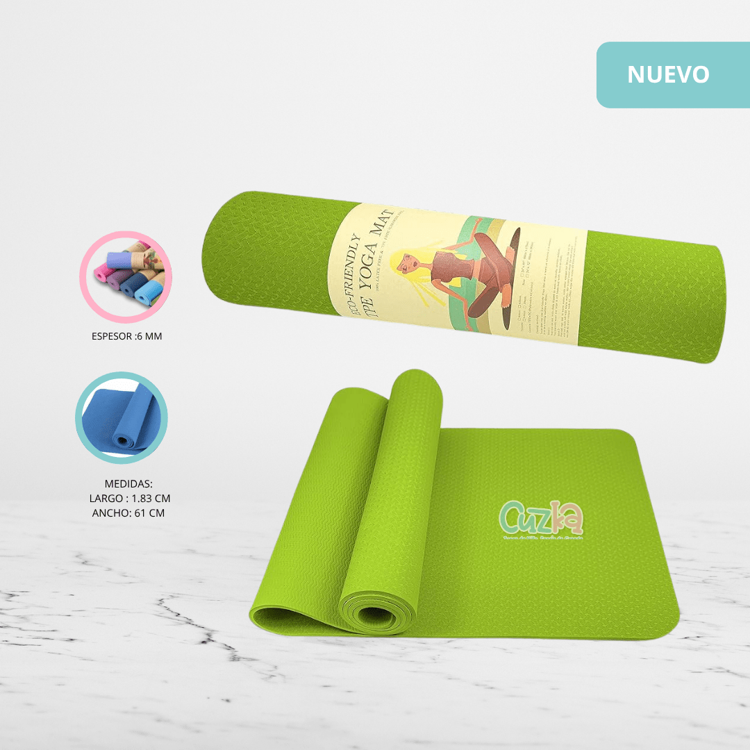 Manta de Yoga Antideslizante «FITNESS» Green - Imagen 2