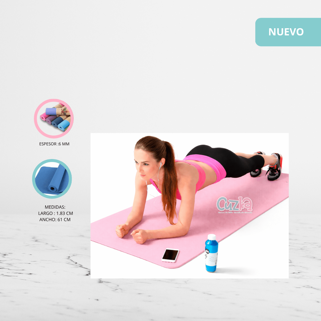 Manta de Yoga Antideslizante «FITNESS» Pink - Imagen 2
