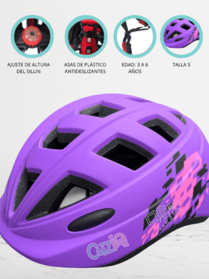 Casco Protector OLLIE «AERODINAMICO» Purple