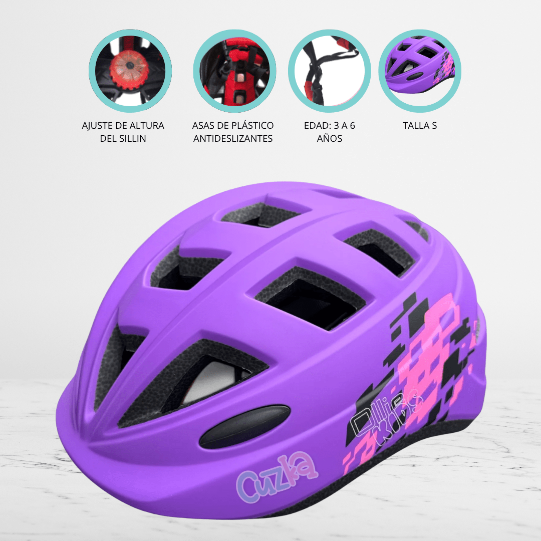 Casco Protector OLLIE «AERODINAMICO» Purple - Imagen 2