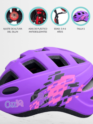 Casco Protector OLLIE «AERODINAMICO» Purple