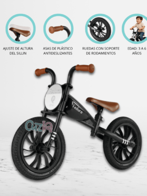 Bicicleta de Equilibrio para Niños «FEDURO» Black