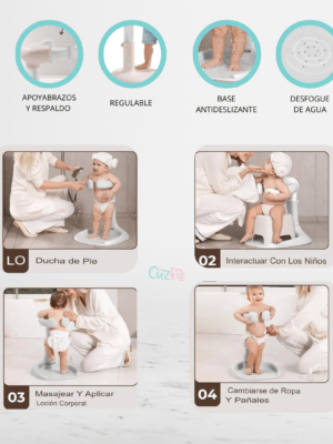 Soporte de Ducha para Bebé «TIBOO» Gray