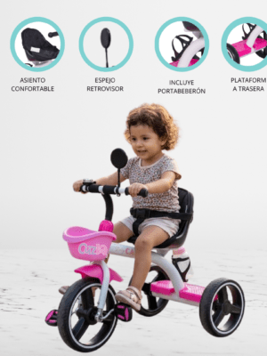 Triciclo Chavito para Niños «MAXI» Pink