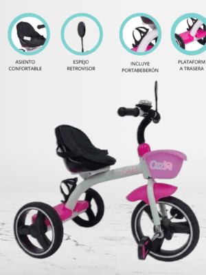Triciclo Chavito para Niños «MAXI» Pink
