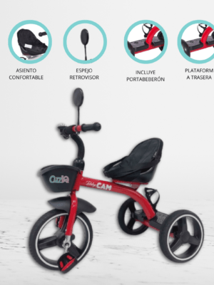 Triciclo Chavito para Niños «MAXI» Red